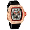 Relojes de pulsera Pintime Business Sports Luxury Men's Watch Waterproof Calendar Diamond Quartz Relogio Masculino Regalo