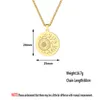 Pendant Necklaces Kinitial Fashion Eye Ball Necklace Steampunk Pupil Hip Hop Men Christmas Charms Stainless Jewelry