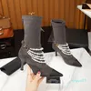 Pérola Corrente Mulheres Ankle Botas Preto Branco Genuíno de Couro Fino Bomba de Salto Feminino Femininas Botas Mid-bezerro Botinhas Senhoras Partido Sapato de Prom Luxury Marca