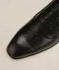 Marque de luxe hommes Oxfords chaussures affaires fête robe de mariée talon carré en cuir véritable bureau marche nouveau caoutchouc porter des bottes à lacets taille 38-45