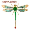 Pins, Brooches CINDY XIANG Arrival Large Beautiful Dragonfly For Women Insect Jewelry Fashion Enamel Pin 8 Colors Available Gift