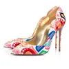 High Heel So Kate Luxus Designer Kleid Schuhe Styles Red Bottoms Frauen Stilettos 8 10 12CM Lack Echtes Leder Point Toe Pumps Slipper Gummigröße 35-44