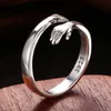 Marque de luxe Designer Band Anneaux Femmes 925 bague en argent sterling câlin forme 2022 saint valentin cadeau couple Amant Bijoux