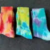 Nieuwste Tie Dye Crew Printing Sokken Trendy Grappige Gedrukt Sok Katoen Long Voor Mannen Vrouwen