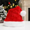 Plush Christmas Short Hat Adult Red Green Pink Blue Black Gray Purple Embroiderable M6YJ9272760928