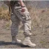 Aolamegs hommes pantalons militaires solide tactique militaire armée Combat Cargo Camouflage pantalon pantalon décontracté pantalon ample pour homme X0615