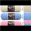 Clothing Fabric Apparel Drop Delivery 2021 100G/Pcs Colorful Thick Baby Work For Hand Knitting Thread Alpaca Wool Yarn Dr8Zw