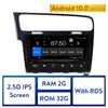 Bluetooth 2 Din DVD DVD Rádio GPS Navegação para 2013-2015 VW Volkswagen Golf 7 com WiFi FM 10.1 "Android Touchscreen