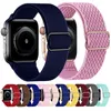 Justerbar stretchig solo loopband f￶r Apple Watch Ultra 49mm Band 8 7 6 5 41mm 45mm 42mm 44mm 38mm 40mm Nylon Strap Elastic Armband IWatch Series SE 4 3
