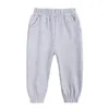 Pantalon en coton pour 2-13 ans solides garçons filles pantalons vêtements de Sport décontractés enfants Jogging bas enfants pantalons de survêtement