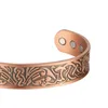 Bracelet d'énergie à aimant de cuivre vintage ouvert magnétique pour hommes bracelet