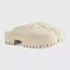 Designer Women Sandals Luxury Men Platform Slippers Hollow Pattern Beach Shoes Loafers Flats Slipper with Box Size 35-44