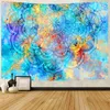Tapestries Simsant Trippy Smoke Svampar Tapestry Hippie Colorful Nature Art Wall Hanging For Living Room Home Dorm Decor6536271