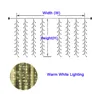 크리스마스 장식 LED 창 커튼 조명 3m 6m 9m led festoon 실내 야외 빛 문자열 홈 룸 새해 결혼식