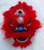 Trajes de mascota Traje de mascota de baile de león chino Lana pura León del sur para dos niños Juguetes Ropa Publicidad Carnaval Halloween Navidad
