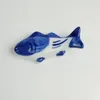 Creative Fish Ceramic Chopsticks Rest Set - Blue/White, 8pcs + Fork Holder Spoon Stand.