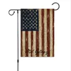 30 * 45 cm banner vlaggen Amerikaanse tuin vlag twee styley onafhankelijkheidsdag vlag linnen buiten 4 juli Memorial Tuin vlaggen JJA139