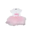 Baby Unicorn RomperTutu Skirts Outfits Summer 2021 Kids Boutique Clothing 324m Infant Girls Birthday Party Dress Up 322 Y22080411