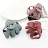 Women Girls Geometric Hair Claw Clamps Metal Hair Crab Moon Shape Hair Claw Clip Candy Color Hairpin Large Size