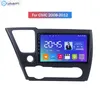 Samochód DVD Radio Player dla Honda Civic 2008-2012 Ekran dotykowy Stereo wideo Audio GPS Multimedia BT 4G WiFi 10 cal Android