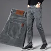 ICPANS Höst sommar denim jeans män rakt sträcka regelbundet för man svart klassisk vintage mens byxa stor storlek 29-38 40 211108