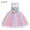 Детская принцесса вечеринка детские платья для девочек торт TUTU кружева цветок 1-12 YRS детская одежда свадебное платье 210508