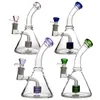 Großhandel Becherbongs Mini-Wasserpfeifen Wasserpfeifen Heady Glass Dab Rig Bongs Bohrinseln Duschkopf Perc Filt Rosa Pfeifenbubbler Rauchwachs mit Quarz-Banger-Nagelschale