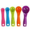 5st/Set Measuring Tool Spoon Set med skala matkvalitet mätning kök bakmatlagning mini kit