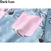 Blauw roze patchwork bandana shirt mannen zomer straat mode polo shirt man kleding 210603