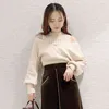 Vintage Sexy Shoulder Strapless Knit Sweater Women Pullover Long Sleeve Solid Pull Femme Spring Slim Fit Sueter Mujer 211215