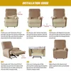 Velvet Plush Recliner Cover Split Design Stretch Lazy Boy Chair Lounger Single Seater Couch Sofa Slipcover Armchair s 211116