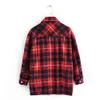 Winterjas Dames Lange Mouwen Plaid Womens S en Jassen Casual Office Work Oversized Lady Chaqueta Mujer 210521