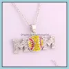 Wisiorek Naszyjniki Wisiorki Biżuteria Softball Naszyjnik Sportowy Mama List White Yellow Crystal Rhinestone Ball Charm Link Łańcuch dla fanów zespołu