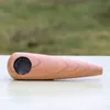 Derniers mini tuyaux en bois naturel tabac à herbes sèches filtre à écran en argent porte-cigarette design innovant tube en bois droit fait à la main DHL