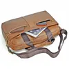 Men's Briefcase Genuine Leather Cow Laptop Casual Travel Shoulder Bags