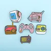 Pins, Broches Emaille Cartoons Desktop PC Vintage Pins Old Style Radio Game Console Pink Revers Shirt Badge Rugzakken Sieraden