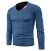 Lente Merk Mens Trui Pullovers Simple Style Katoen Gebreide V-hals Effen Trui Jumpers Dunne Mannelijke Knitwear Plus Size 6XL Y0907