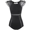 Kvinnors badkläder 2021 Asia Japan Sydkorea One Piece Swimsuit Women Black White Colors Backless Young Girl Spring