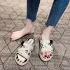 Kvinnor kilar sommar casual flip flops plattform slipper strand sport sandaler lätt komfort skor lägenheter glider