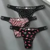 Sexy Women G-Strings Crystal Rhinestone Underwear Thongs Low Rise Fashion Tanga for Female Push Up Lingerie Sexy Leopard Panties