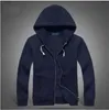 2021 neue Luxus-Designer Herren-Pferde-Polo-Herren-Polojacke Hoodies Sweatshirts Herbst solide lässig Tierstickerei Sportjacken Reißverschluss Langarm