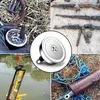 Wyciągnij 110 kg Silne Magnes Neodymowy Magnes Deep Sea Narzędzie Wędkarskie Ditch Sewer Rescue Treasure Hunt Magnetyczny Metalowy 304 Ze Stali Nierdzewnej Podnoszenie Ring Sling Holder Hak