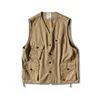 Mäns västar Fashion Tactical Vest Men Army Green Jacket Militär stil avslappnad högkvalitativ summer Harajuku hane med många fickor phin2