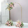 3 PCS De Luxe En Plein Air Pelouse De Mariage Décors Décoration Fiançailles Arrangement Floral Rack Jardin Cour Fête D'anniversaire Fleur Arc Baptême Ballons Stand