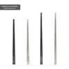 23.5 / 27cm Chopsticks Non-Slip Stick Matkvalitet Rostfritt Stål Klip Pot Chopstick Reusable Porslåda Gifta21 A06