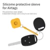 Anti Lost Square Silicone Protective Sleeve Case Cover for Apple Airtags with Lanyard 100pcs/lot