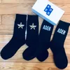 オリジナルの箱の包装の3ペアのADERエラーソックスメンズ女性Adererror Socksミドルチューブ