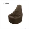 Ers Sashes Textiles Home Garden 1 Pcs Modern Gamer Solid Bean Bag Garden Gaming Beag Outdoor Big Arm Chair Large Adt SingleSeat1190760