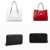 女性の男性レッドボトムズブリーフケースバッグプラプリトデザイナーハンドバッグトートコンポジット本物の革財布財布ガールズボーイズショルダーバッグ財布+ハンドバッグ