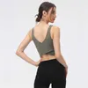 YOGA Yelek Kadınlar Yastıklı Hizans Tank Tops Spor Iç Çamaşırı Spor Giysileri Sutyen Seksi Çapraz Geri Rahat Egzersiz T-shirt Tayt Için T-Shirt